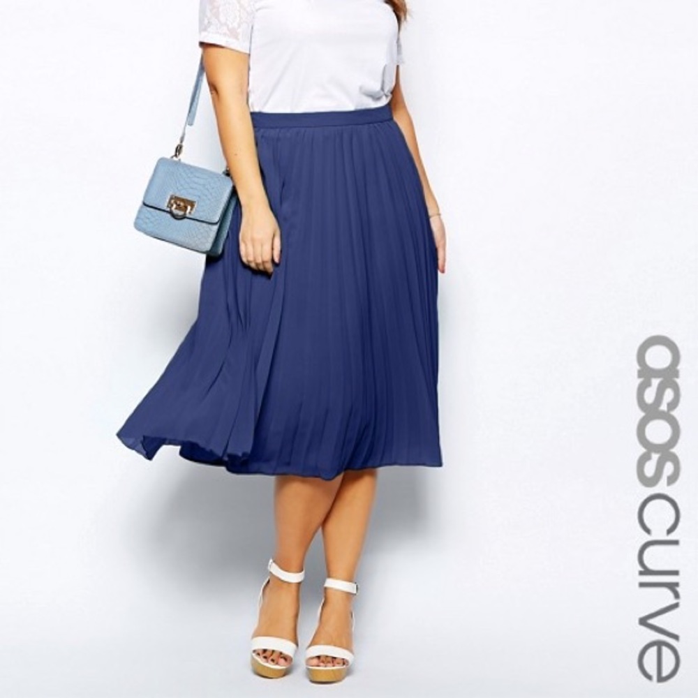 Pleated Asos Midi Skirt